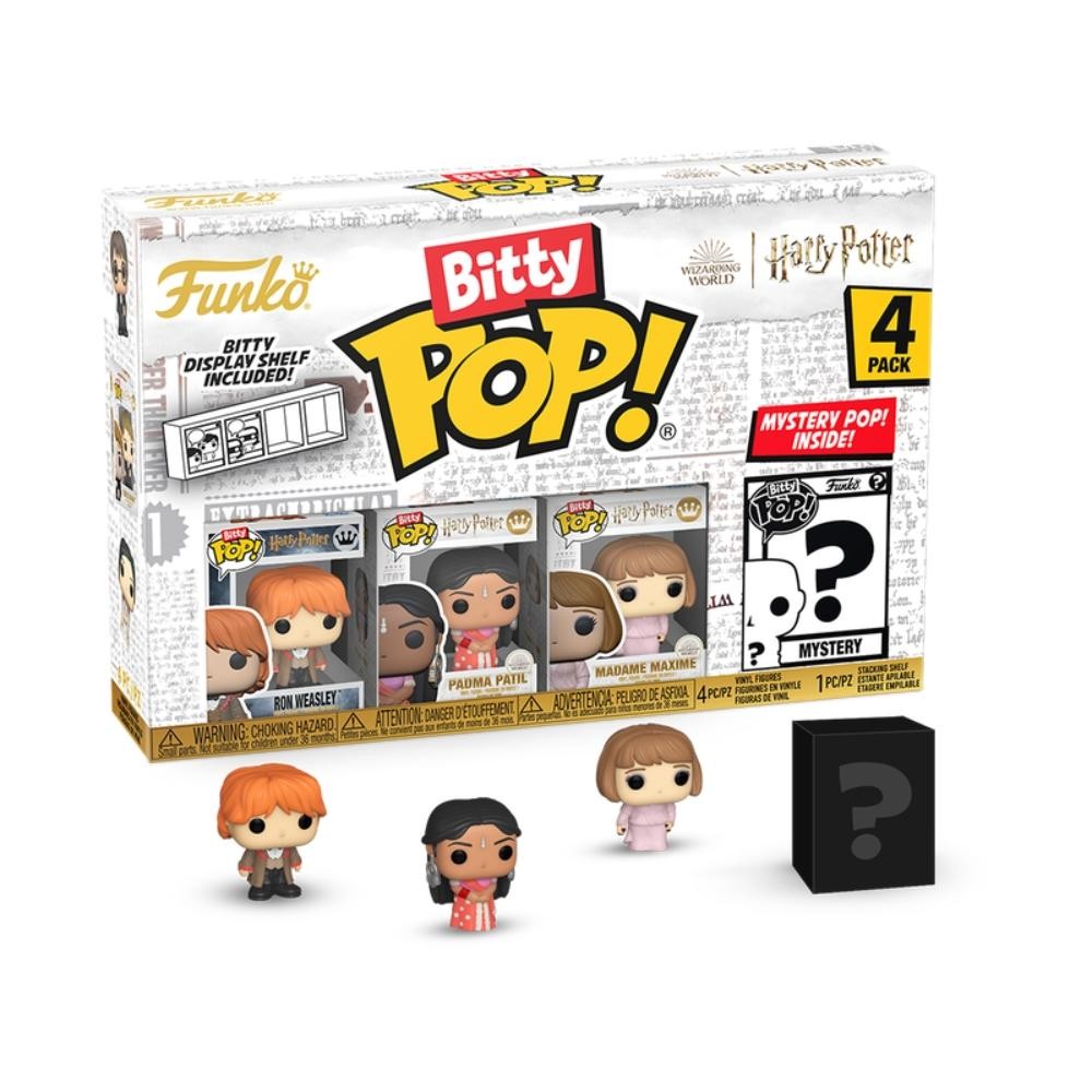 Bitty Pop! Harry Potter 4 - Ron, Padma Patil e Madame Maxime em Oferta na Shopee
