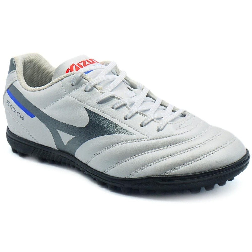 Chuteira Society Mizuno Morelia Club AS Masculina - Branco e Prata em Oferta na Shopee