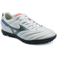 Chuteira Society Mizuno Morelia Club AS Masculina - Branco e Prata