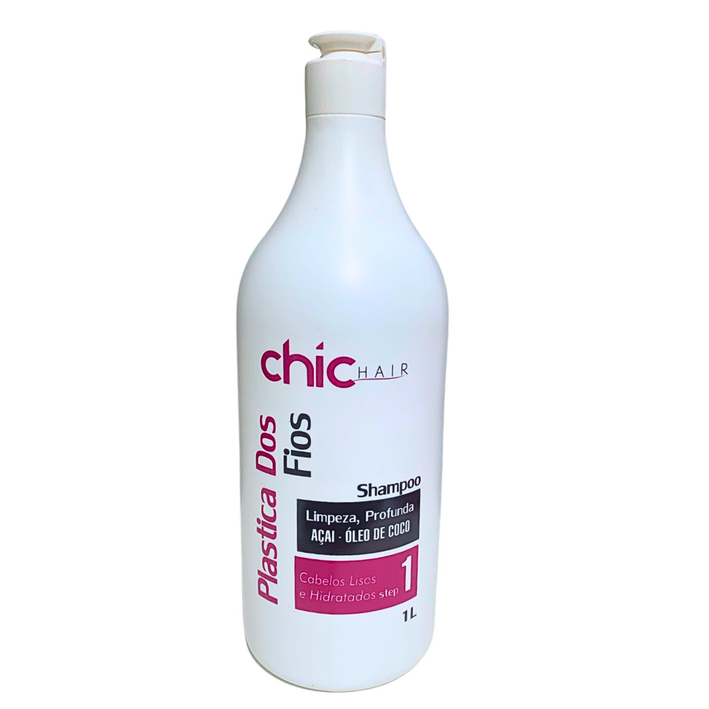 Shampoo Antí-resíduo Plástica dos Fios 1L- Chic Hair em Oferta na Shopee