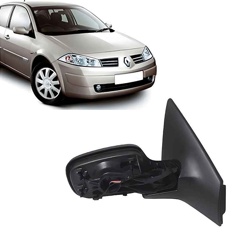 Retrovisor Mégane Elétrico Sem Capa (2006/2010) - Original FICOSA