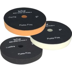 Kit Polimento carro moto - Boinas De Espumas 6 Polegadas Roto Orbital Rotativa corte refino lustro