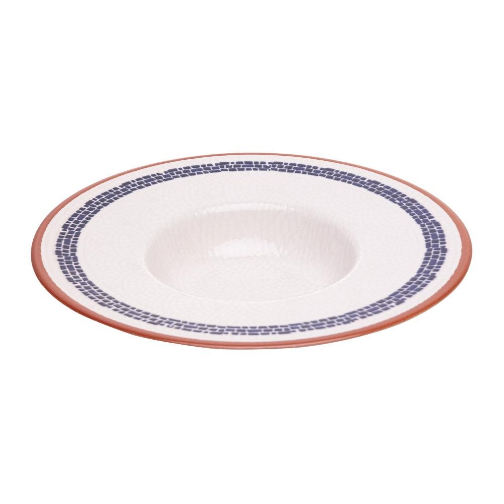 Prato para Risoto Wolff Village de Cerâmica Creme 28cm em Oferta na Shopee