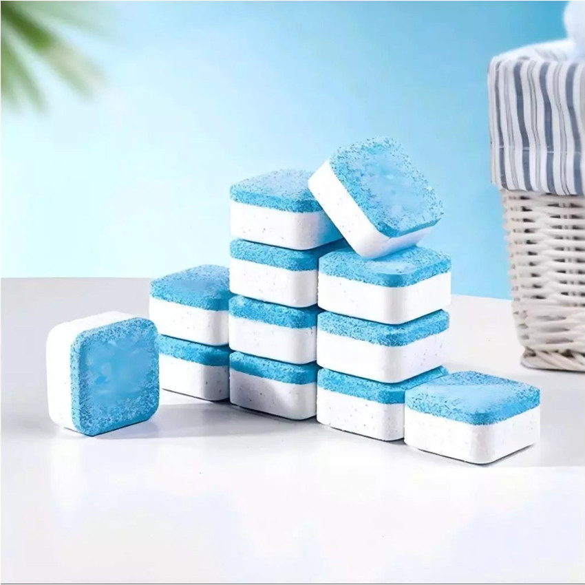 Kit 10 Pastilhas para Limpeza de Máquinas de Lavar Roupas Efervescentes Multifuncional em Oferta na Shopee