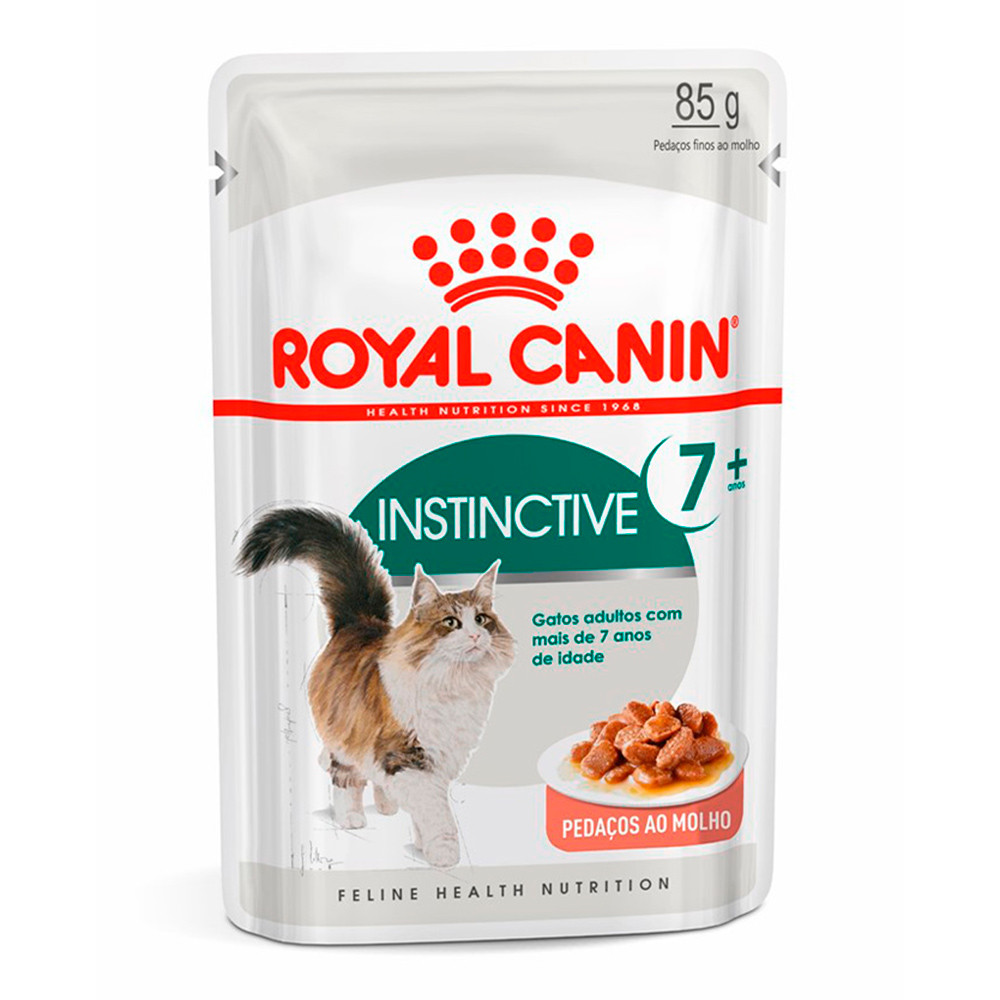 Ração Úmida Royal Canin Sachê Gatos Adultos Instinctive +7 85g - Pets
