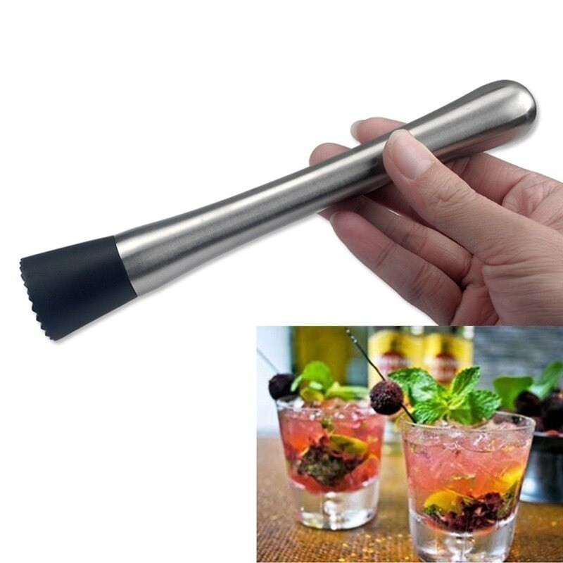 Socador Macerador De Caipirinha Profissional Em Aço Inox Barman Bartender Drink Bebidas Socador de Frutas Premium