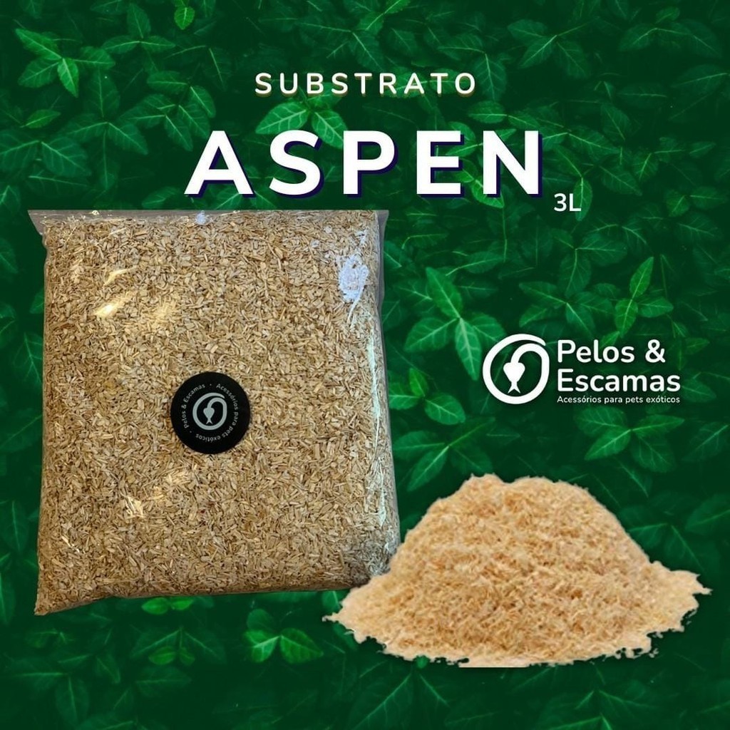 Substrato Aspen De 4l (500g) Para Répteis E Roedores