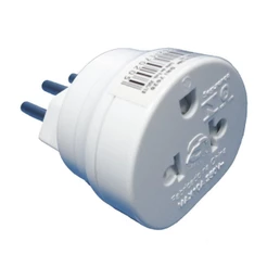 Adaptador Universal 3 Pinos (2P+T) com Bloqueador de Proteção - DNI 7020
