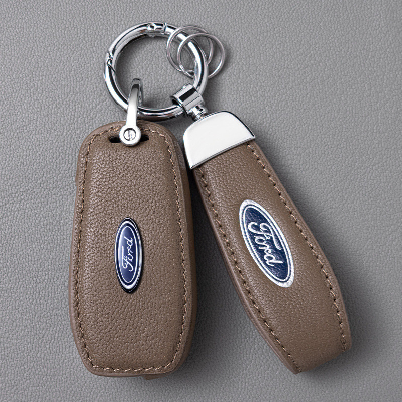 Capa de chave de pele de cordeiro Ford masculina adequada para Fox Mondeo Sharp World Hollys Winghu Explorer Sharp com t