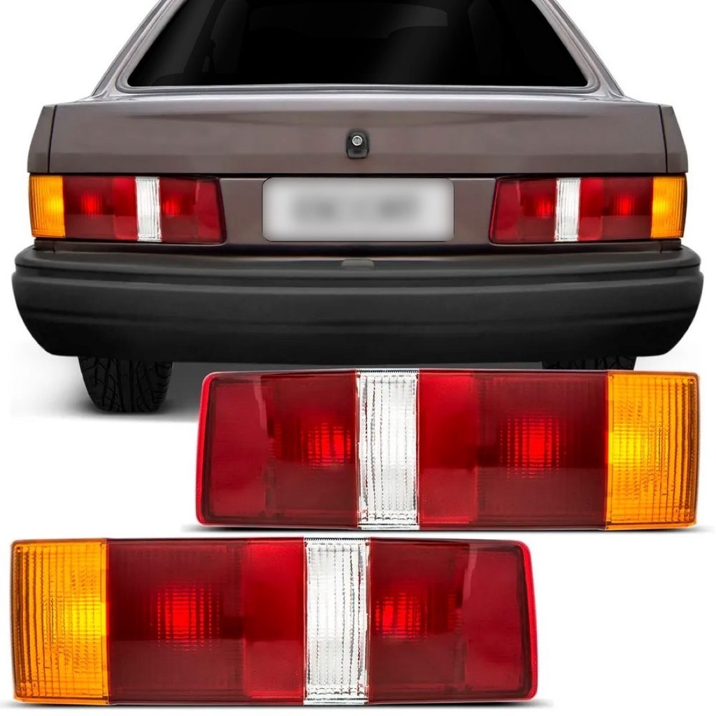 Lanterna Traseira Escort 1987 A 1992 Tricolor em Oferta na Shopee