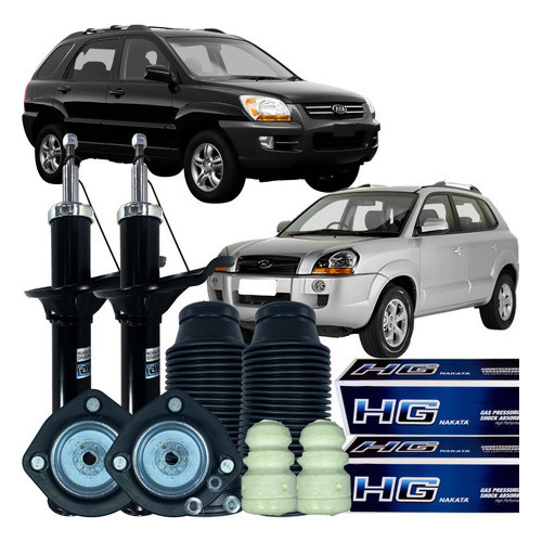Kit Amortecedor Batente Coxim Traseiro Tucson 2005 Á 2017 em Oferta na Shopee