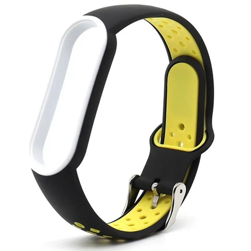 Para Xiaomi Mi band 5 4 3 6 Pulseira De Silicone De Cor Dupla