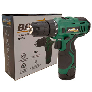 Parafusadeira Furadeira A Bateria 3/8 12v Bpf03 Britânia em Oferta na Shopee