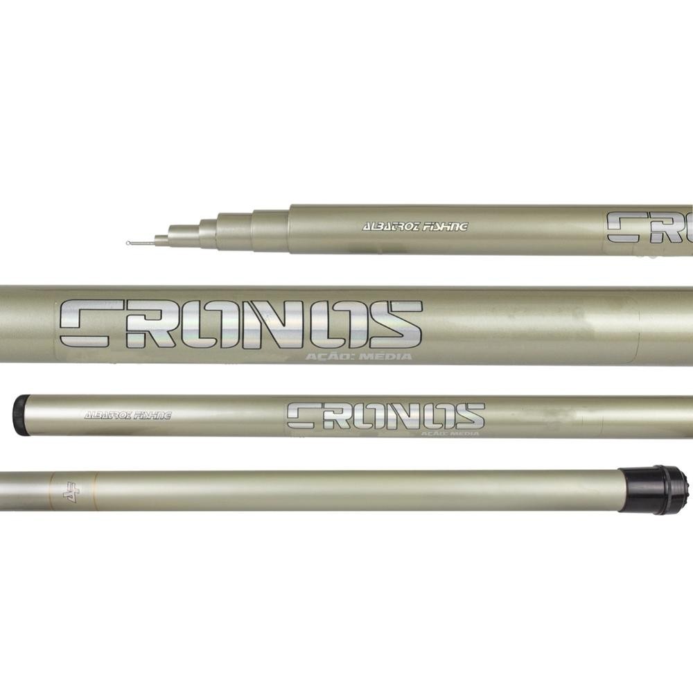 Vara Fibra Vidro Cronos Telescópica s/ Suporte Molinete 6m em Oferta na Shopee