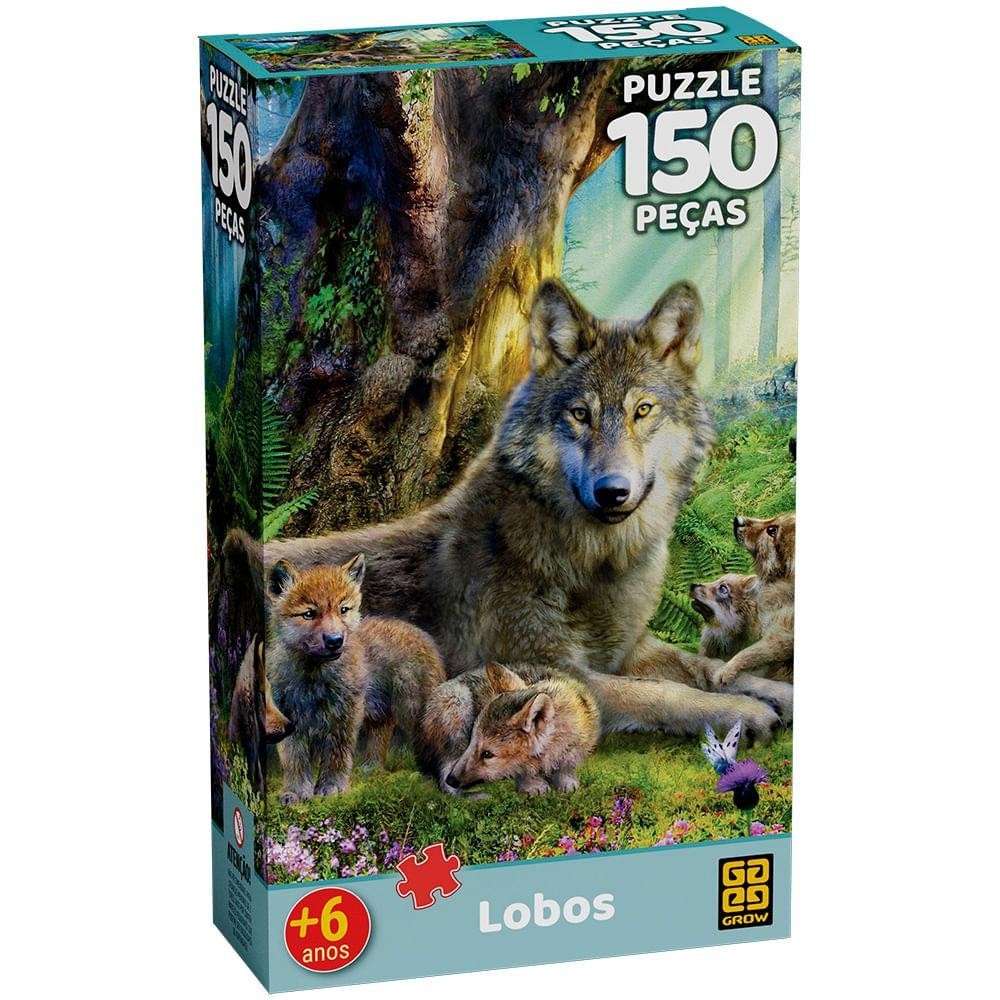 Puzzle 150 peças Lobos em Oferta na Shopee