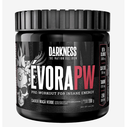 Pré Treino Evora 300g - Darkness em Oferta na Shopee