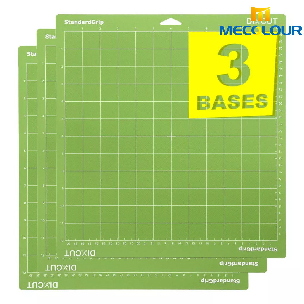 3 Bases de Corte 30x30cm Compatível Silhouette Cameo Adequadas Para Cricut Mecolour