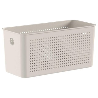 Cesto 4,2L Organizador OU Flow Bege 12cm x 13cm x 27cm em Oferta na Shopee