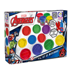 Brinquedo Massinha Carimbo Marvel Avengers