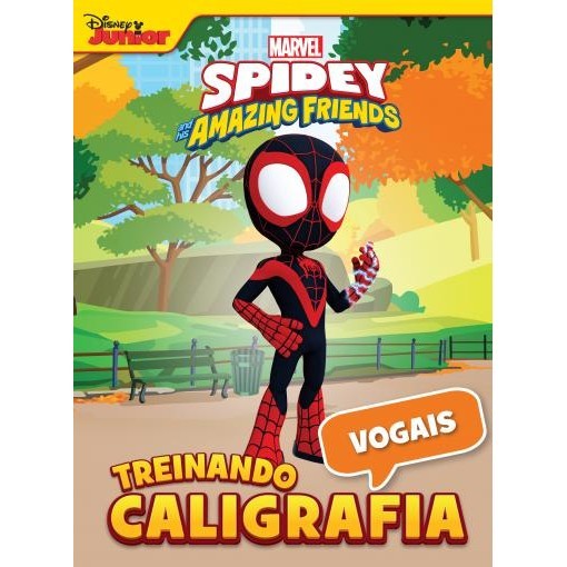 Treinando a Caligrafia Marvel Spidey - Vogais