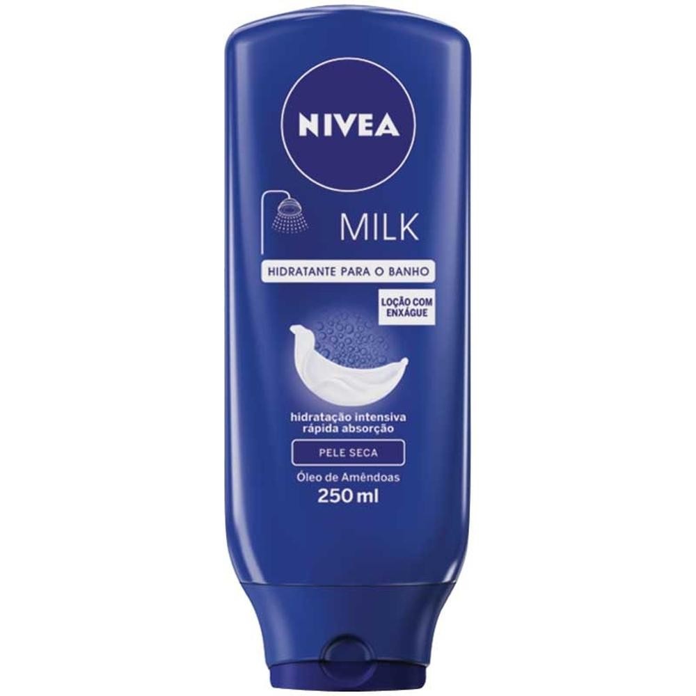 Hidratante de Banho Nivea Milk 250ml em Oferta na Shopee