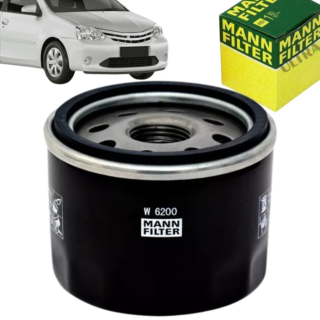 Filtro Óleo Lubrificante Toyota Etios 1.3 16V Flex 2012 a 2016 (W6200)