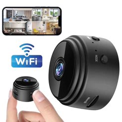 Câmera A9 Mini HD com Sensor de Presença Wi-Fi 110V e Suporte para Encaixe