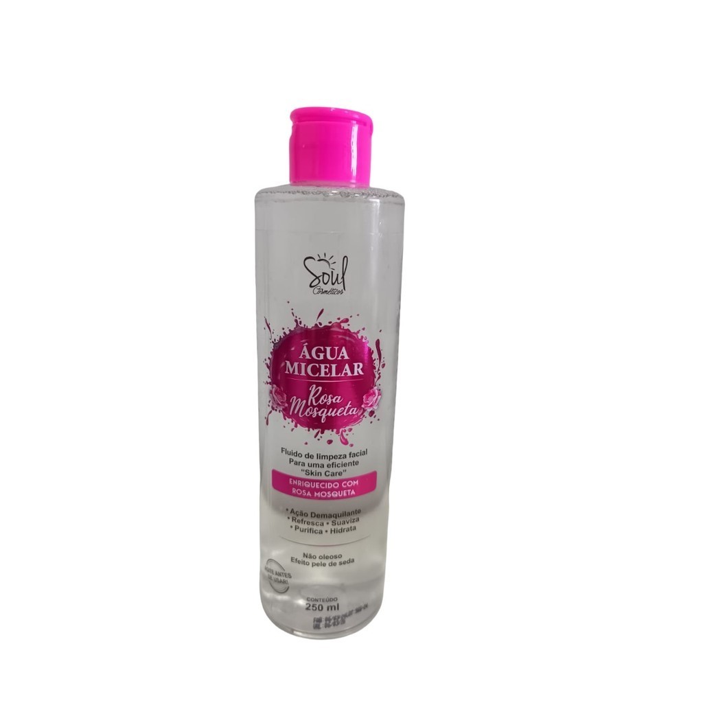 Água Micelar Rosa Mosqueta 250ml - Soul Cosméticos