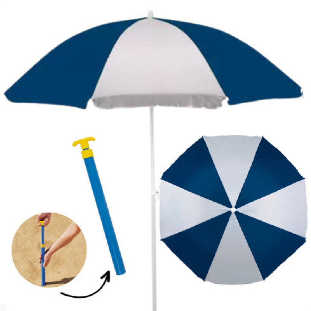 Guarda Sol Grande Praia Pesca 1,80m Grande + Saca Areia em Oferta na Shopee