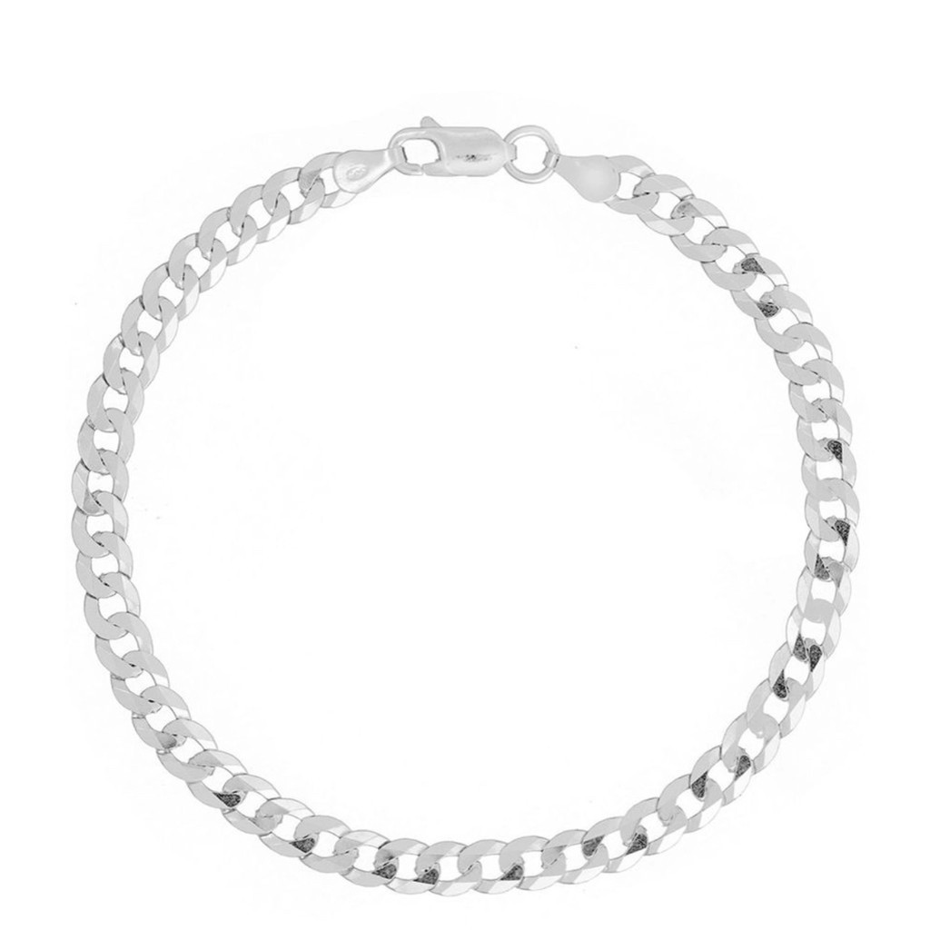 Pulseira Masculina Grumet 4.5mm Prata 925 em Oferta na Shopee