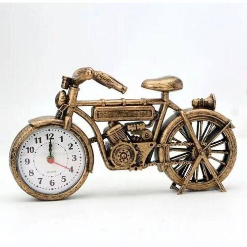 Enfeite Relógio Despertador de Mesa Bicicleta Bike Decorativo Escritório mesa Decoração