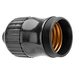 Soquete sem Chave Ilumi com Borne Nylon E27 2A Preto Embalagem com 10 Unidades