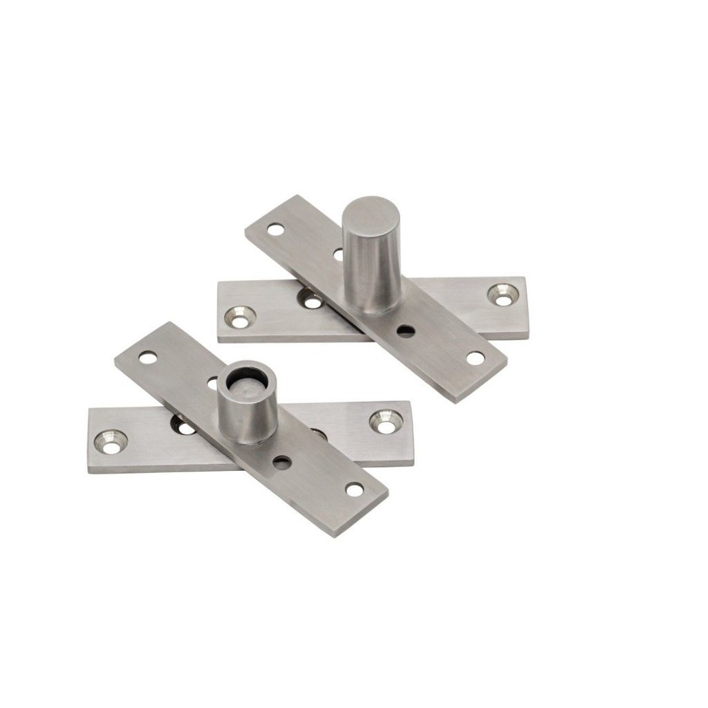 Dobradiça Pivotante Silvana 889 Até 150Kg - Escovado - Home & Living