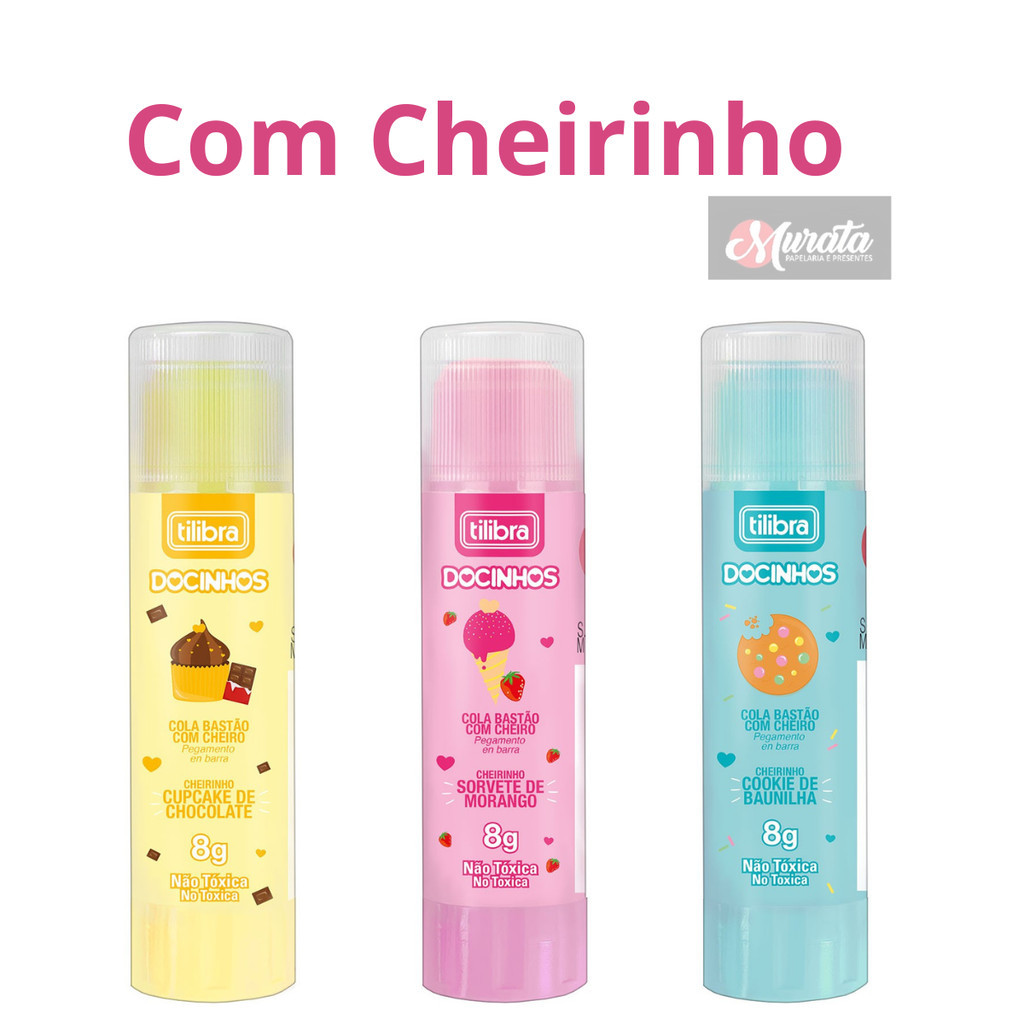 Cola Bastão Docinhos Tilibra  8 gr com Cheirinho em Oferta na Shopee