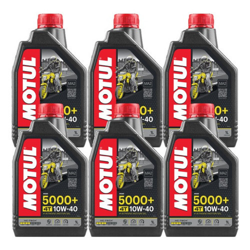 KIT MOTUL 5000+ 10W-40 6 LITROS em Oferta na Shopee