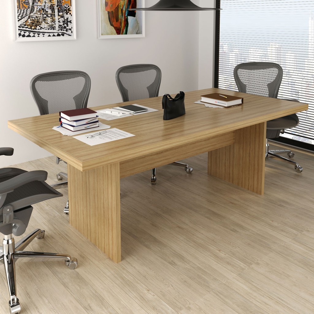Mesa de Reunião Amendoa Me4119 - Tecno Mobili em Oferta na Shopee