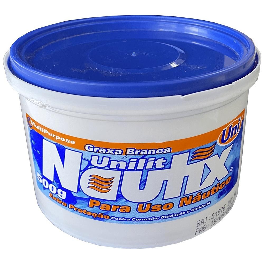 Graxa Branca Náutica Ingrax Unilit Nautix 500 Gramas - 16705 em Oferta na Shopee