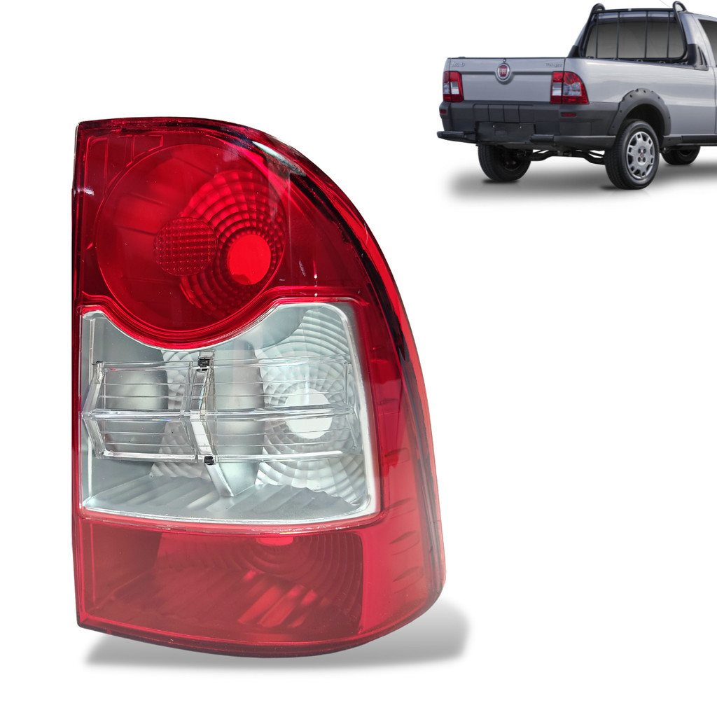 Lanterna Traseira Fiat Pick-up Strada 2008 A 2013 Canto Rubi