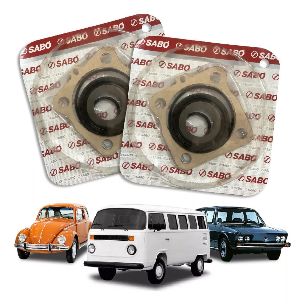 Jogo de retentor roda traseira VW FUSCA BRASILIA KOMBI VARIANT Sabó 01095 jg2