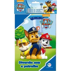 Pacote com 8 Livros da Patrulha Canina - Livros de colorir atividades e histórias
