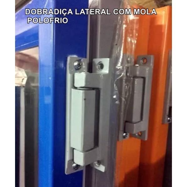 DOBRADIÇA LATERAL COM MOLA REFRIMATE,FRICON,POLOFRIO KIT 4 UNIDADES