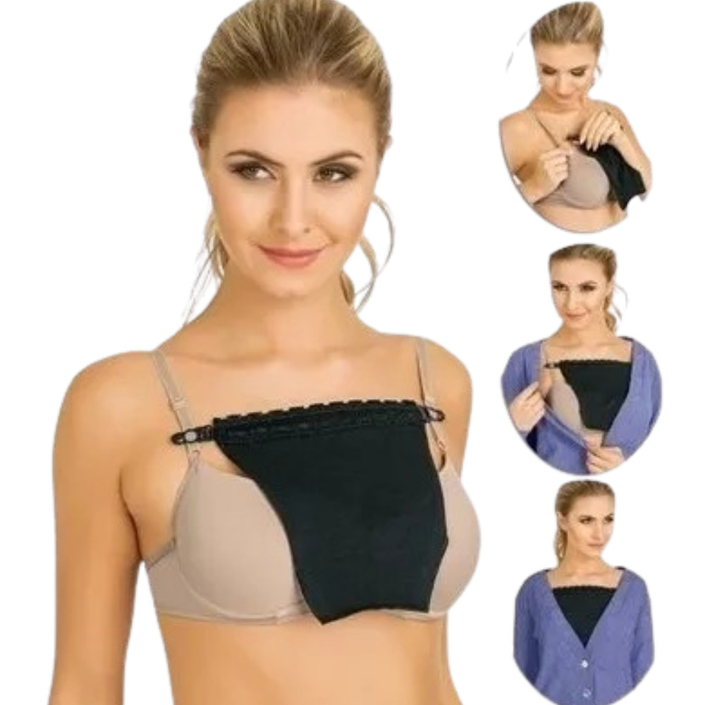 Tapa Decote Para Roupas E Sutiãs Feminino Renda Disfarça Decote Cobre Colo Acessório Para Roupas