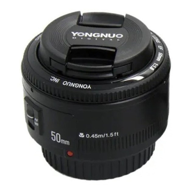 Lente Yongnuo Yn 50 Mm Yn50mm F/22 F/1.8 Af Aps-c Mf para Camera Canon e Nikon