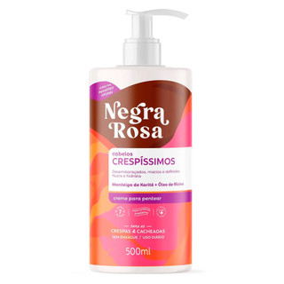 Creme Para Pentear Negra Rosa Crespíssimos 500ml em Oferta na Shopee