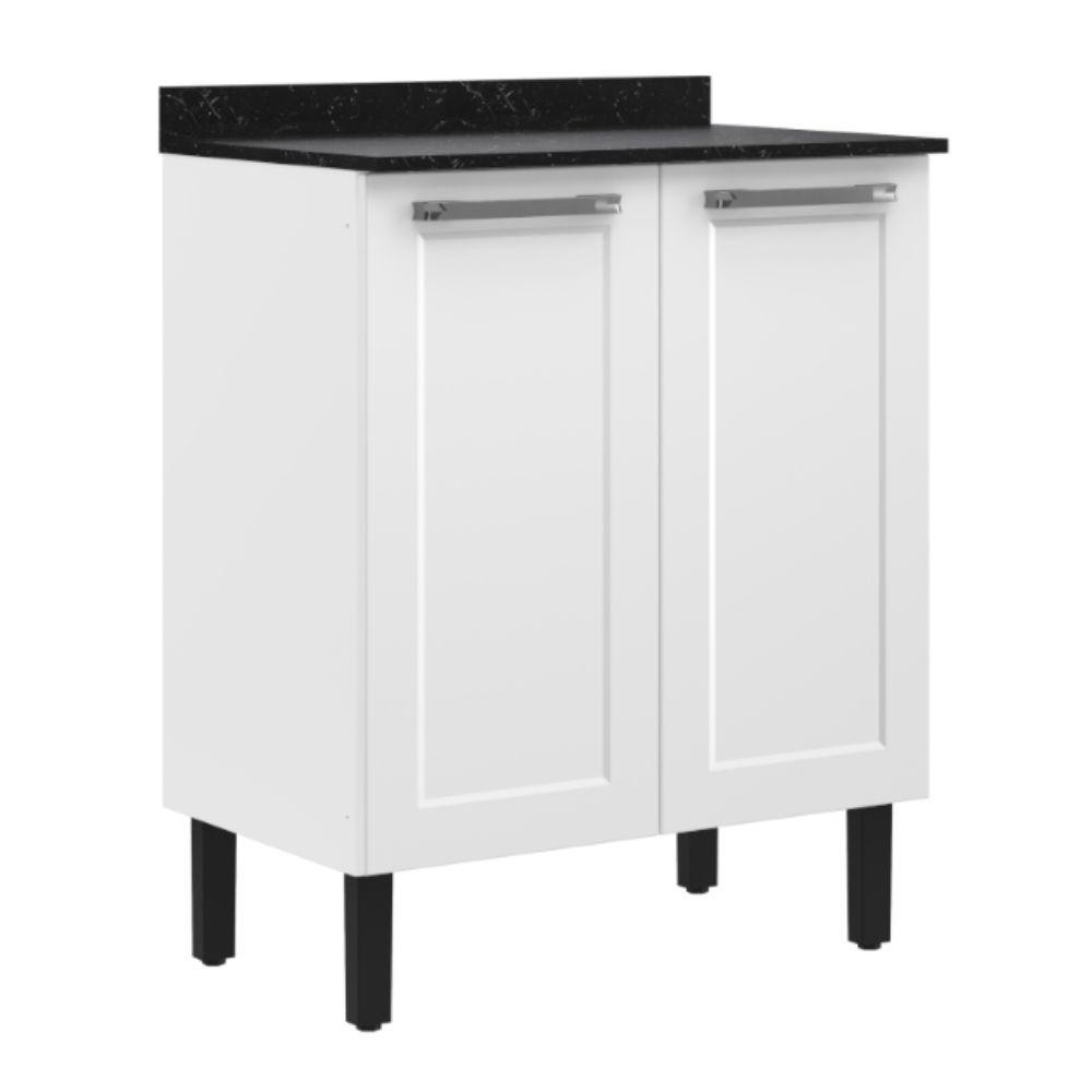 Balcão de Cozinha Itatiaia Aço 2 Portas Florença Branco Neve em Oferta na Shopee