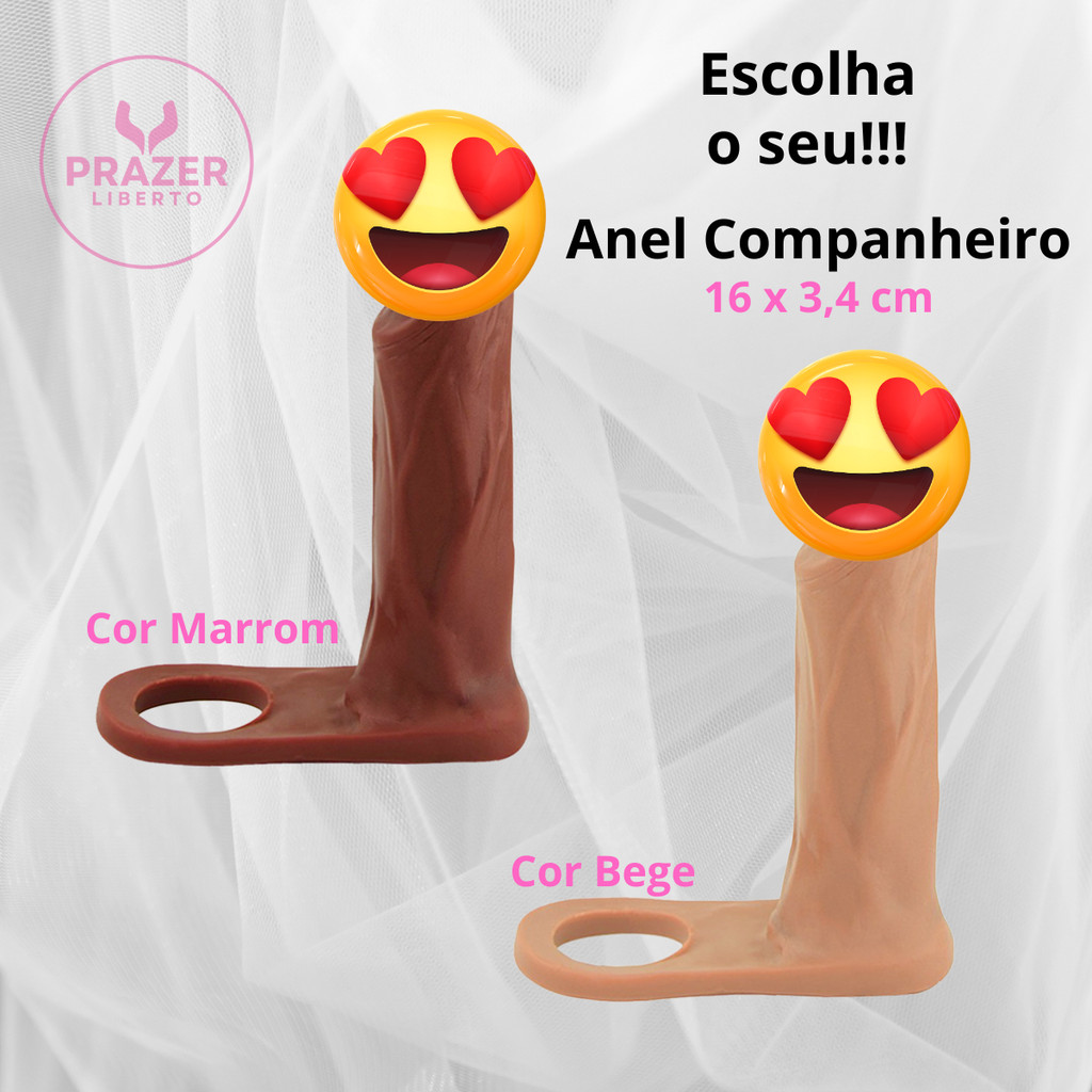 Anel Peniano Companheiro Dupla Penetração Grande Vaginal Anal Anus Dp Penis Dildo Pinto Sex Shop