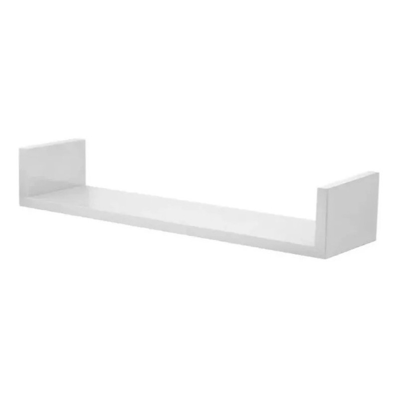 Promoção 1 Prateleira Nichos U Livros 30x10 Mdf Branco 15mm