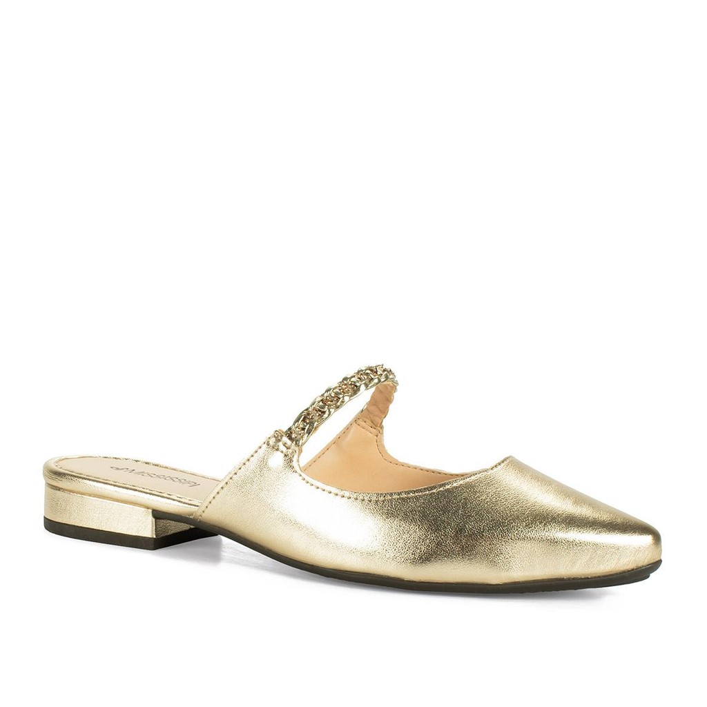 Mule Mississipi de Salto Baixo Metalizado Feminina ME592 em Oferta na Shopee