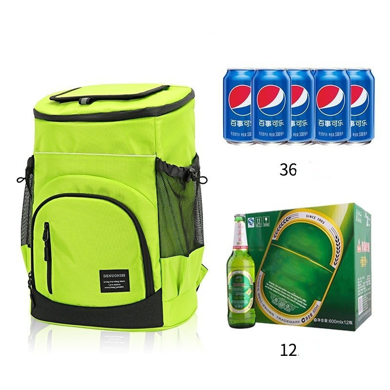 Mochila Térmica Portátil Impermeável de Grande Capacidade 33L para Piquenique ao Ar Livre Promoção de Cerveja Gelada