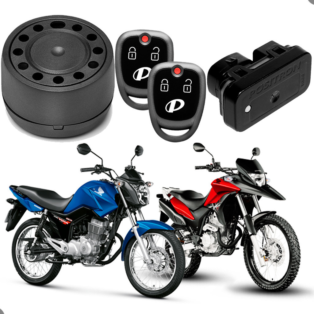 Alarme Moto Universal Positron Duoblock Pro G8 350 com Função Presença Sirene - Spare Parts and Accessories for Vehicles